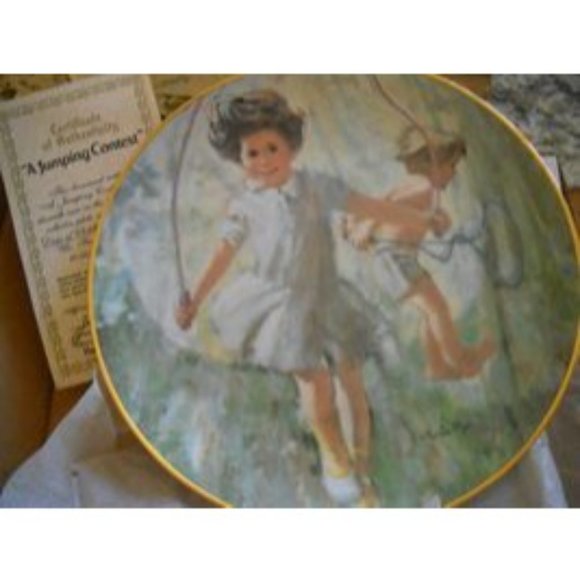 12 Plate Set of Hamilton Collection The Summer Days of Childhood Thornton Utz - Picture 10 of 12